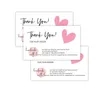 30шт / пакет розовый спасибо карту для поддержки декорации бизнес пакет \ великолепно спасибо \ визитная карточка ручной работы с любовью