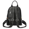 Women Silver Color Hardware 100% Soft Natural Italian Genuine Cow Leather Shoulder Backpack