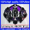 Тело для Suzuki Katana Purple Flame GSXF600 GSXF750 GSXF 600 750 CC 98-02 17-A.112 GSX600F 600CC 750cc 1998 1999 2000 2001 2002 GSX750F GSXF-600 98 99 00 01 02 OEM FACKING