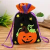 HALLOWEEN Vlies-Tote Bag Lightweight Tragbare Kinder Kürbis Candy Aufbewahrungstasche Urlaub Geschenk Bündel Mundfestival Active Bag XDH0089