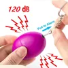 120db Egg Shape Self Defense Alarm Keychain Girl Women Protect Alert Personal Security Alarms system factory price