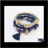 Jewelry5 Styles Dangle Bracelets For Women Mtilayer Beads Bangle Tassel Bracelet Charm Jewelry Christmas Gift Kimter-B642S Z Drop Delivery 2
