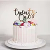 números de aniversário bolo toppers