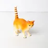 Estatuetas de gato realistas playset crianças gato educacional modelo figuras brinquedos conjunto, bolo topper Natal aniversário coleção presente C0220