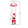 Julhängande prydnad Santa Claus Snowman Parachute Tak Hängsmycke Inomhus Utomhus Festlig Holiday Decor XBJK2109