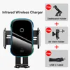 Baseus Car Holder Charger Mobile Smartphone Support 15 W Qi Bezprzewodowe ładowanie telefonu komórkowego Stojak na telefon komórkowy