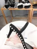 2021 Designer Luxe Dames Nova Sandal Lederen PVC Zwart Hoge Hakken Slingback Sandalen Zomer Dames Mode Crystal Grenzende Schoenen met Doos Maat 35-40