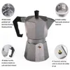 Maker Aluminum Mocha Espresso Percolator Pot Coffee Kettle Cafetera Home Outdoor Stovetop Cafe Tools Sliver Red Black