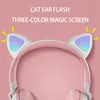 Cute Cat Ear Wireless Earphones B39 Bluetooth Headphones BT 50 Headsets Stereo Music Gaming Wired earbud Speaker Headphone4561312