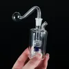 Mini Glass Bowl Shisha Oil Burner Pipe Hookah 10mm Ash Catchers Bong of Small Pot Glass Water bubbler Pipes for smokers Percolater Smoking Accessories cool Gifts