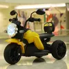 Mini Elektrikli Motosiklet Uzaktan Kumanda Bebek Trike Güç Tekerlekleri Ile Çok Fonksiyonlu Müzik Üç Tekerlekli Bisiklet Oyuncak Araba Çocuklar için Sürücü