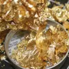 Metal Gold Folia płatki Sliver Copper Metallic Cekiny Glitters Craft Leaf Flake Gilding DIY Biżuteria Żywica Nail Malowanie Sztuki Wystrój Bulk