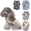Hawaiian Style Shirt Pet Dog Clothes Spring and Summer Daisy Print Shirt Pet Dog Beach Plaid Shirt Dog Apparel XD24550