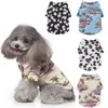 Hawaii-Stil Hemd Haustier Hund Kleidung Frühling und Sommer Gänseblümchen Druck Hemd Haustier Hund Strand Kariertes Hemd Hund Bekleidung XD24550