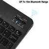 RGB Bluetooth-Tastatur- und Maus wiederaufladbare drahtlose Tastatur-Maus-Mini-Hintergrundbeleuchtungstastatur für Tablet-Laptop-PC