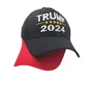 Cappello Trump 2024 Berretto da baseball con protezione solare in cotone Trump con fibbie regolabili Lettere ricamate Berretto USA Colore rosso nero Outdoor