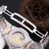 Caijiamin-2021 U1 Factory Mens Automatiska mekaniska klockor Rose Strap Brown Gold Watch Rostfritt Vattentät Armbandsur Montre de Luxe Lady Watches