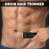 Liberex Electric Groin Hair Trimmer for Men - Pubic Hair Trimmer Body Grooming Clipper Rechargeable Ultimate Male Hygiene Razor P0817