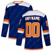 13 Mathew Barzal Jersey 27 Anders Lee 29 Brock Nelson Hockey Jerseys Royal White BLANK Stitched