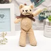 16 cm schattige teddyberen hanger pluche speelgoed gevulde poppenzak sleutelhanger decoraties kawaii mini teddies beren voor kinderen meisjes
