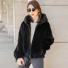 Delle donne Della Pelliccia Del Faux Delle Donne 2021 Autunno Inverno Cappotto Caldo di Spessore Femminile Casual Con Cappuccio Giubbotti Più Il Formato Delle Signore Imitazione visone Outwear Y632