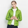 Ultra Light White Duck Down Jacket Slim Women Winter Puffer Portable Windproof 211008