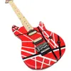 -string electric guitar, red paint, white coating belt, maple neck, factory direct sales, 2021, free delivery