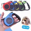 Dog Collars & Leashes 3M / 5M Traction Belt Automatic Rope Portable Pet Chain Small Medium DOGGYZSTYLE