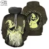 PLstar Cosmos Halloween Nightmare before Christmas jack skellington Michael Myers Uomo / Donna Felpe con stampa 3D Divertente Pullover A-13 201020