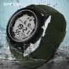 SANDA Brand Luxury Men Sport Wrist Watch Stopwatch Chronograph Motion Bracelet Led Luminous Display Digital Watches Mens Relojes 210310