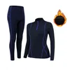 Winter Women's Thermal Underwear Sets High-collar Winter Fast Dry Long Johns Thermo Underwear Women Shirt Female Warm Clothes 211108