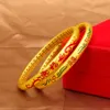 Forntida Emalj Bangle Women Bracelet Smycken 18K Gul Guldfylld Klassisk Dubai Bröllop Bridal Tillbehör Gåva