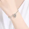 ELESHE Christmas Gift 925 Sterling Silver Crystal Charms Beads Fit Original Charm Bracelet Women DIY Jewelry Making Q0531
