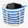 Evening Bags D0LF Beach Wine Purse Tote Ice Bag With Hidden Insulated Compartment Handle Fashionable Casual Striped Print Handbag Carrier Fo