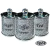 tea coffee sugar glass containers