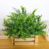 Fiori decorativi Ghirlande Pianta verde artificiale Plastica Foglia di eucalipto Stile foresta Casa Soggiorno Festa Natale Matrimonio Decorazioni finte