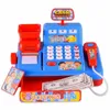 Inteligência para crianças multifuncional simulação supermarket caixa registrar brinquedo se casar caixa de música com luzes 210312