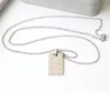 Neue Edelstahl Mode Brief Halskette Schmuck Anhänger Liebe Halsketten Frauen Party Hochzeitsgeschenk geeignet für Paare Freizeit kann Hip-Hop-Halskette tragen