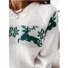 Женские свитеры женский рождественский свитер уродливый вязаный вязаный пуловер Jumpers Женщины Mujer Invierno тянуть женские топы рукав Sueter de