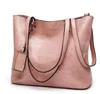 HBP handbags Purses Solid Color ShoulderBags For Women Soft PU Leather Casual Totes Female All-Match Ladies handbag Pink 0003