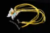 6color Fashion Necklaces Charming Butterfly Floral Hand Blown Lampwork Murano Glass Pendant Necklace Jewelry