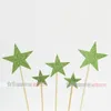 Altre forniture per feste festive 50 pezzi 3 dimensioni colore stella cupcake toppers torta di compleanno topper plettri decorativi decorazioni per matrimoni per bambini Baby Sh