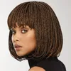 Dobra jakość pleciona peruka żeńska krótkie włosy Bobhead Pełna najlepsza pudełko na nakrycie głowy chemiczne pudełko lenki Braid Dreadlock B10284701533