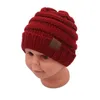 Crianças bebê crochê malha gorros chapéu unisex confetes designers grosso crânio boné esporte ao ar livre esqui headwear presente de natal cap1354854