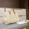 2022 sac de créateur de luxe toile perle fourre-tout sacs à main épaule Shopping sacs de messager pour femmes sac de grande capacité avec sacs à poussière taille 32cm