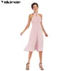 boho summer women dresses womens sleeveless pink vintage maxi party midi sexy club elegant bodycon dress plus size 210608