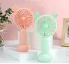 Handle Mini USB Gadgets Portable 5V Rechargable Fan for Student and Office With Gift Box ZZA6620