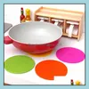 Pads Decoration Aessories Kitchen, Dining Bar Home & Gardenmtifunctional Round Non-Slip Heat Resistant Sile Table Mats Coaster Cushion Place