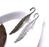 Silver / Bronze Tone Leaf Feather Charms Pendants Bookmark för DIY Halsband Örhängen Smycken Resultat gör SN2457