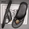 Men039S e Women039s The Lion Plusze Slifors Style Flipfflops for Men Leather Shoet Shoes Women Sandals Plus size Zapat6967819